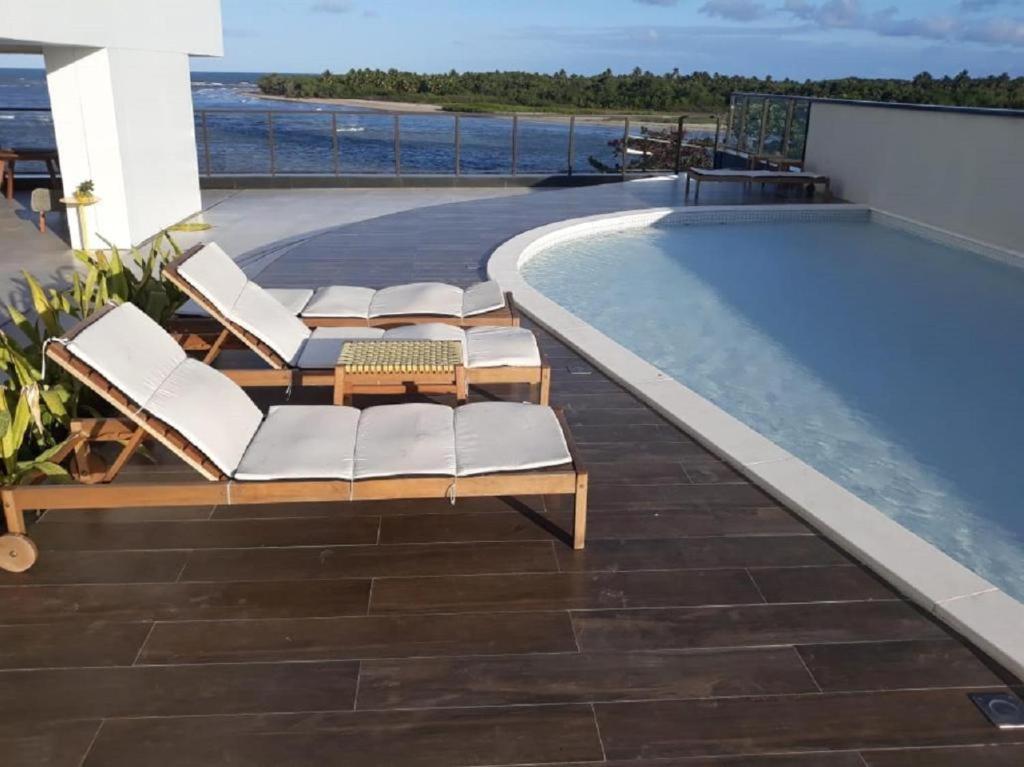 Appartement Flat Beira Mar Barra De Jangada Andar Alto Jaboatao à Récife Extérieur photo